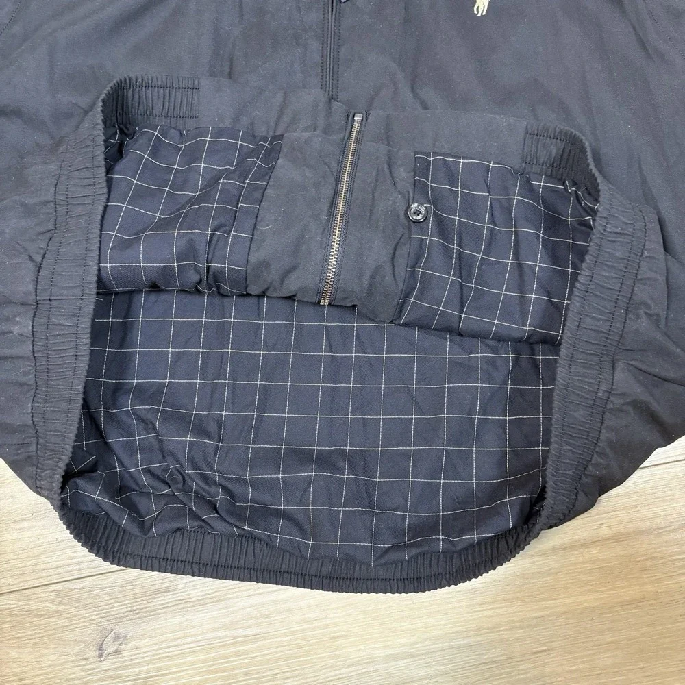 NWT Polo Ralph Lauren Size 3X Men's Jacket Black Bi-Swing Lined Windbreaker $168